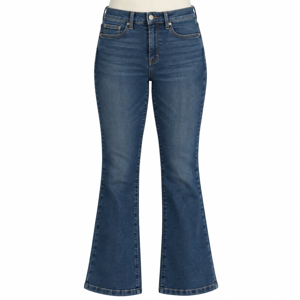 Everlane Authentic Stretch Slim Bootcut Jeans Women's 30 Blue Denim
